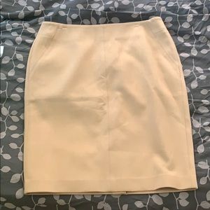 LOFT Tan Lined Pencil Skirt new with tags